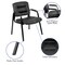 Emma and Oliver Fundamentals Executive Reception Chair with Metal Frame
